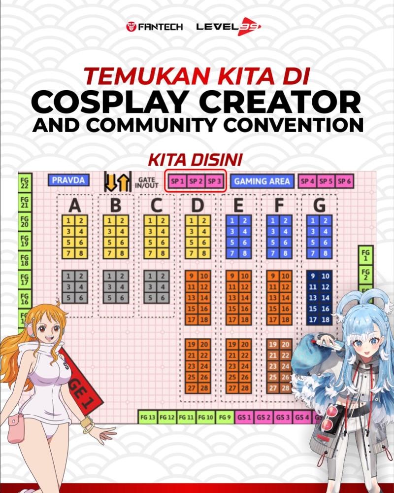 Peta booth Fantech x Level 99 SP 1-3