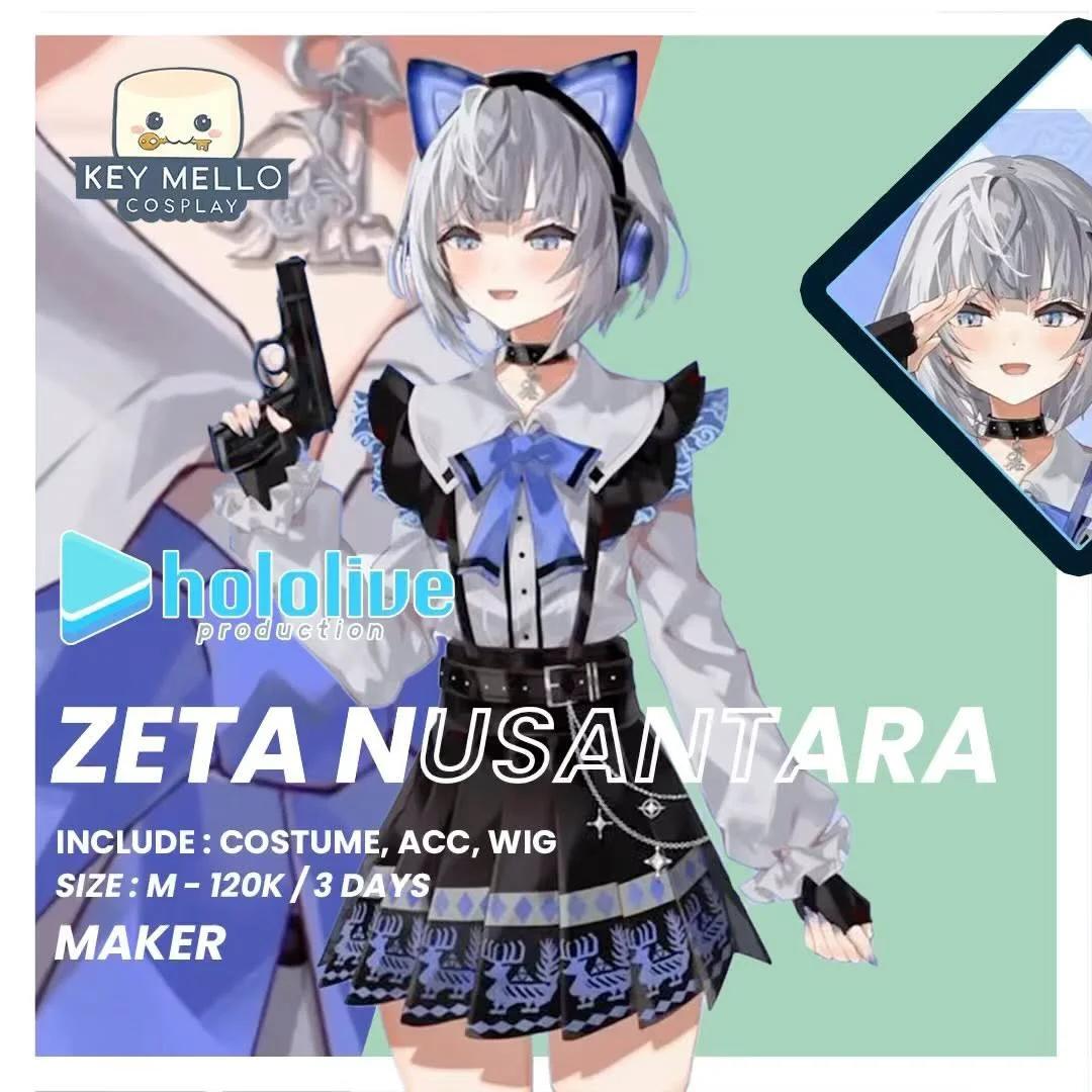 Zeta Nusantara Hololive - Kostum & Wig