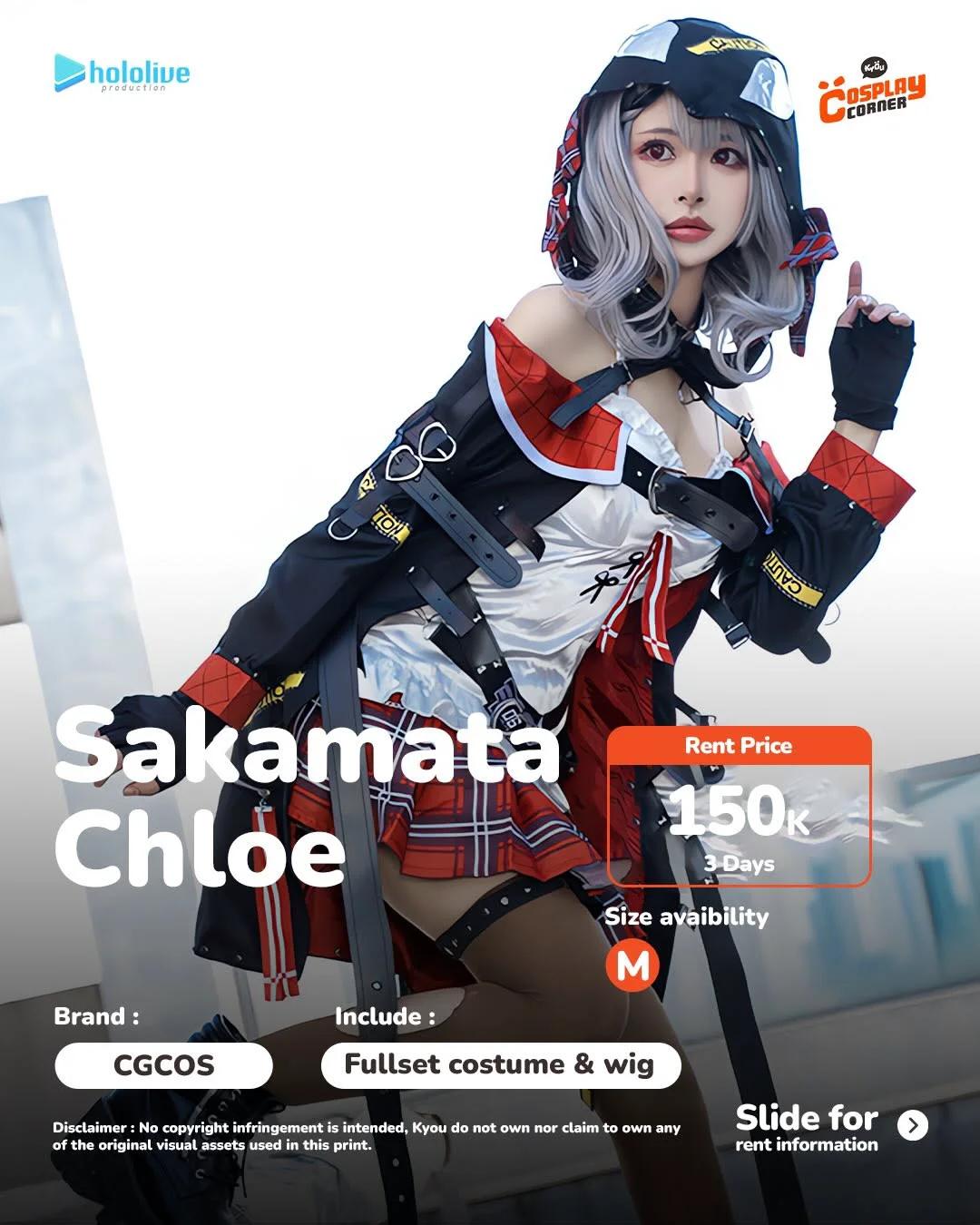 Sakamata Chloe Hololive ID - Kostum & Wig