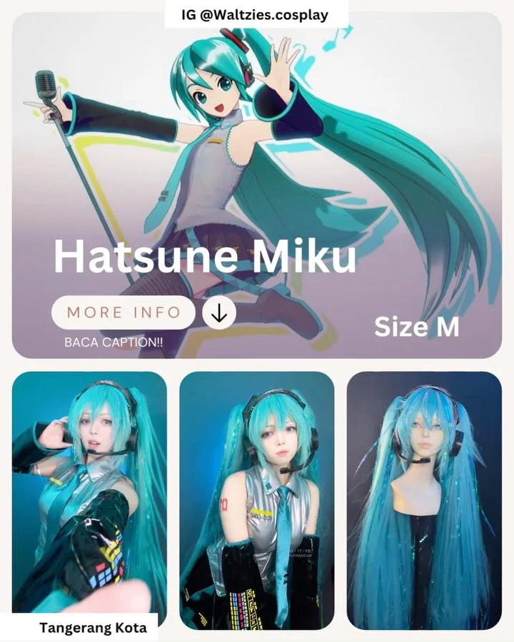 Hatsune Miku - Fullset Kostum & Wig