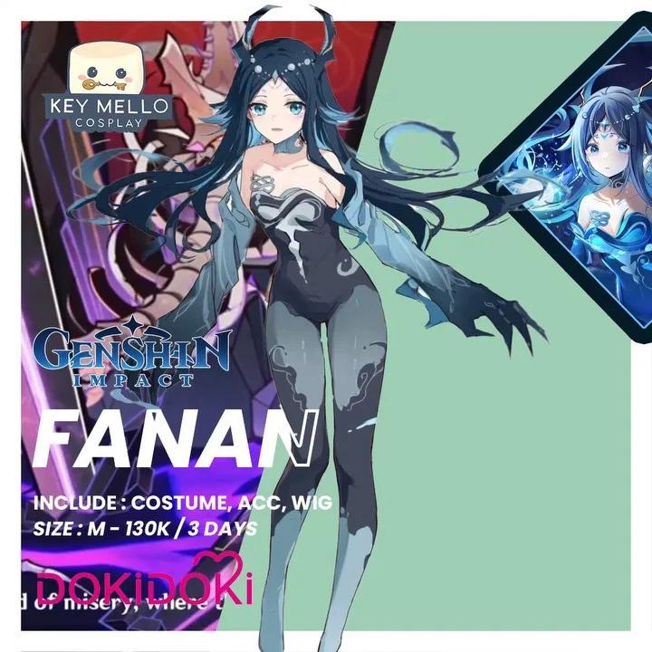 Fanan Genshin Impact - Kostum & Wig