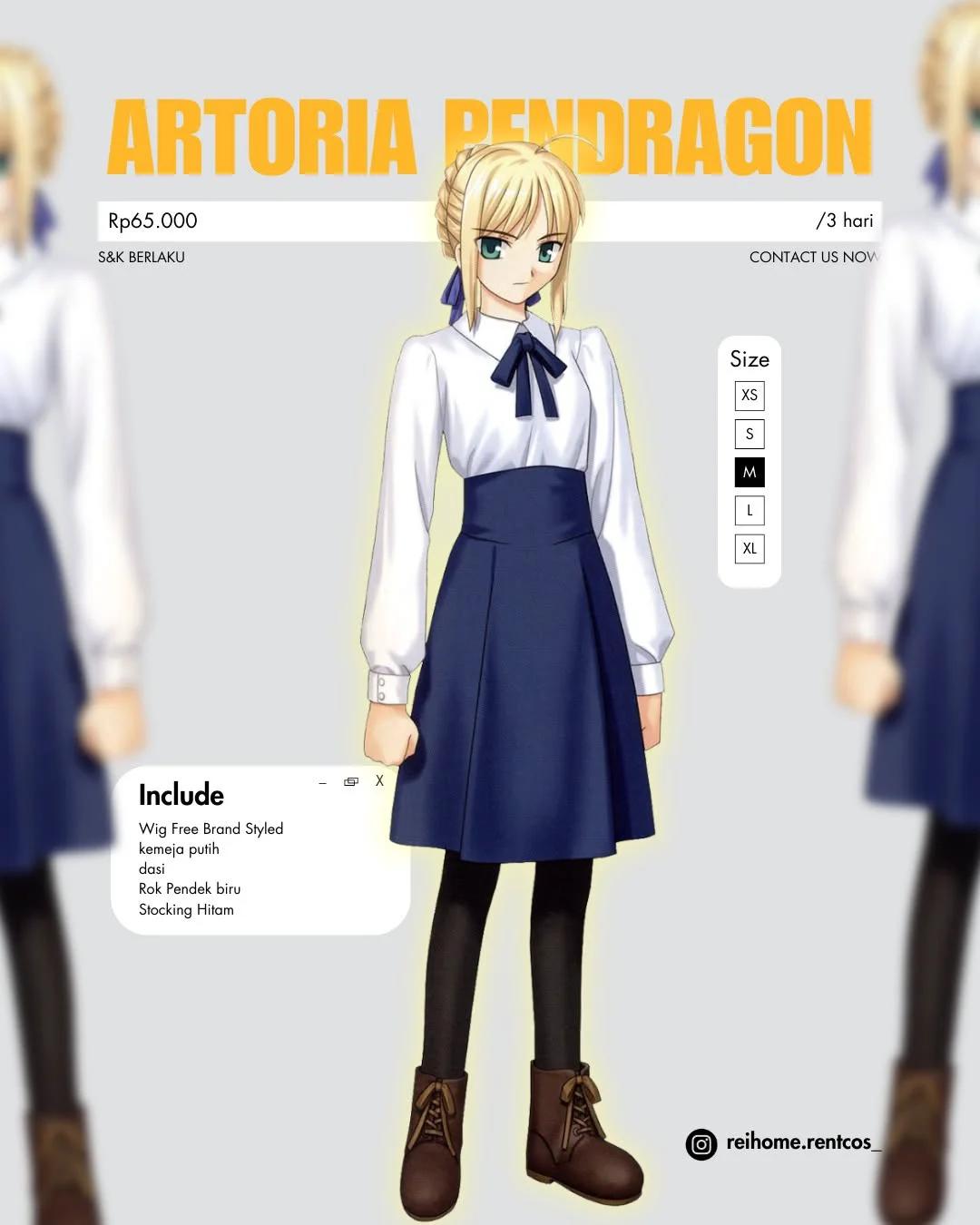 Saber (Arthuria Pendragon) - Kostum