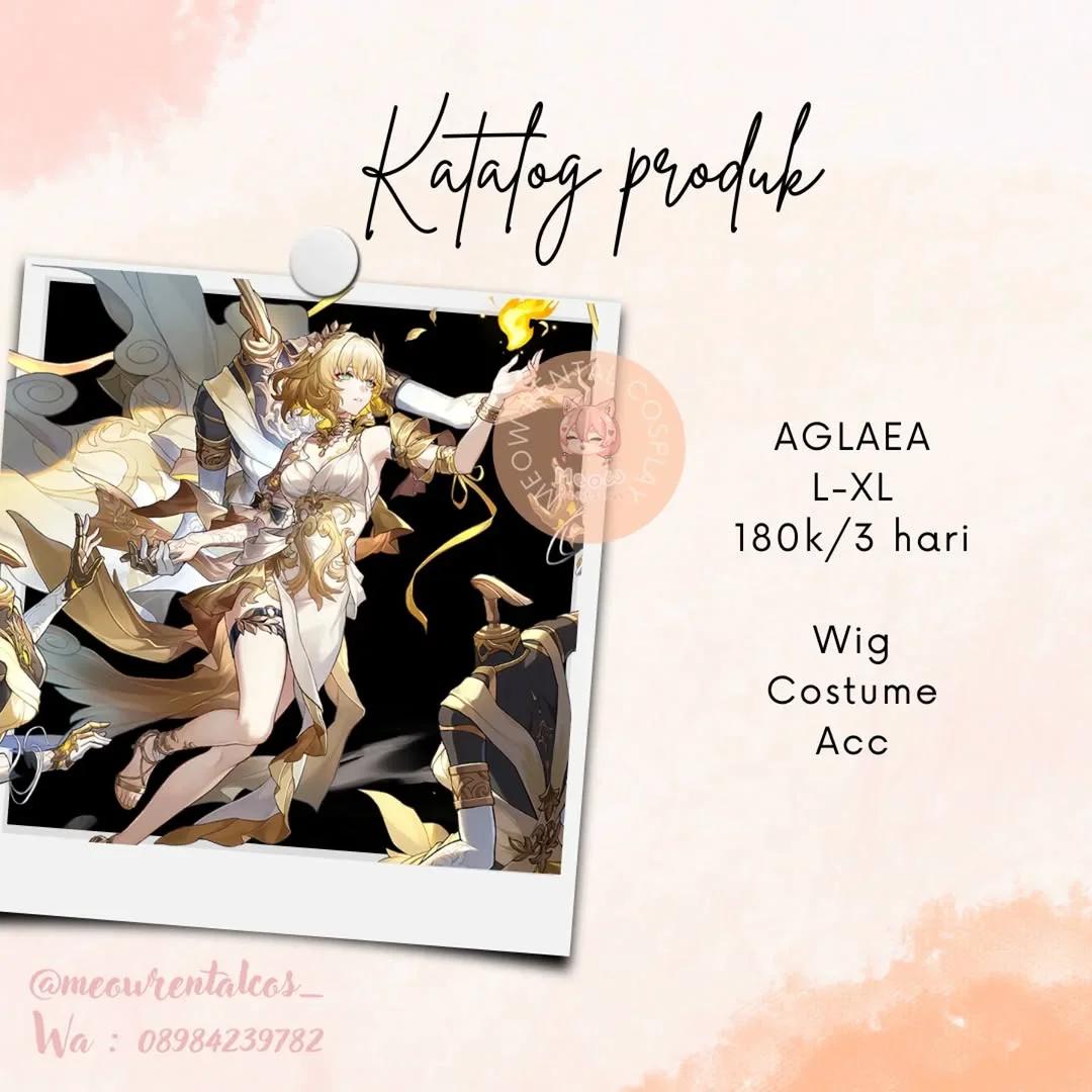 Aglaea Honkai Star Rail Cosplay Costume Rental