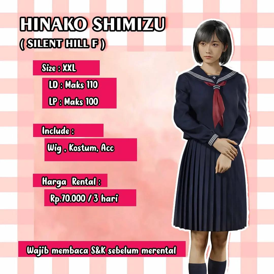 Hinako Shimizu Silent Hill F - Kostum & Wig