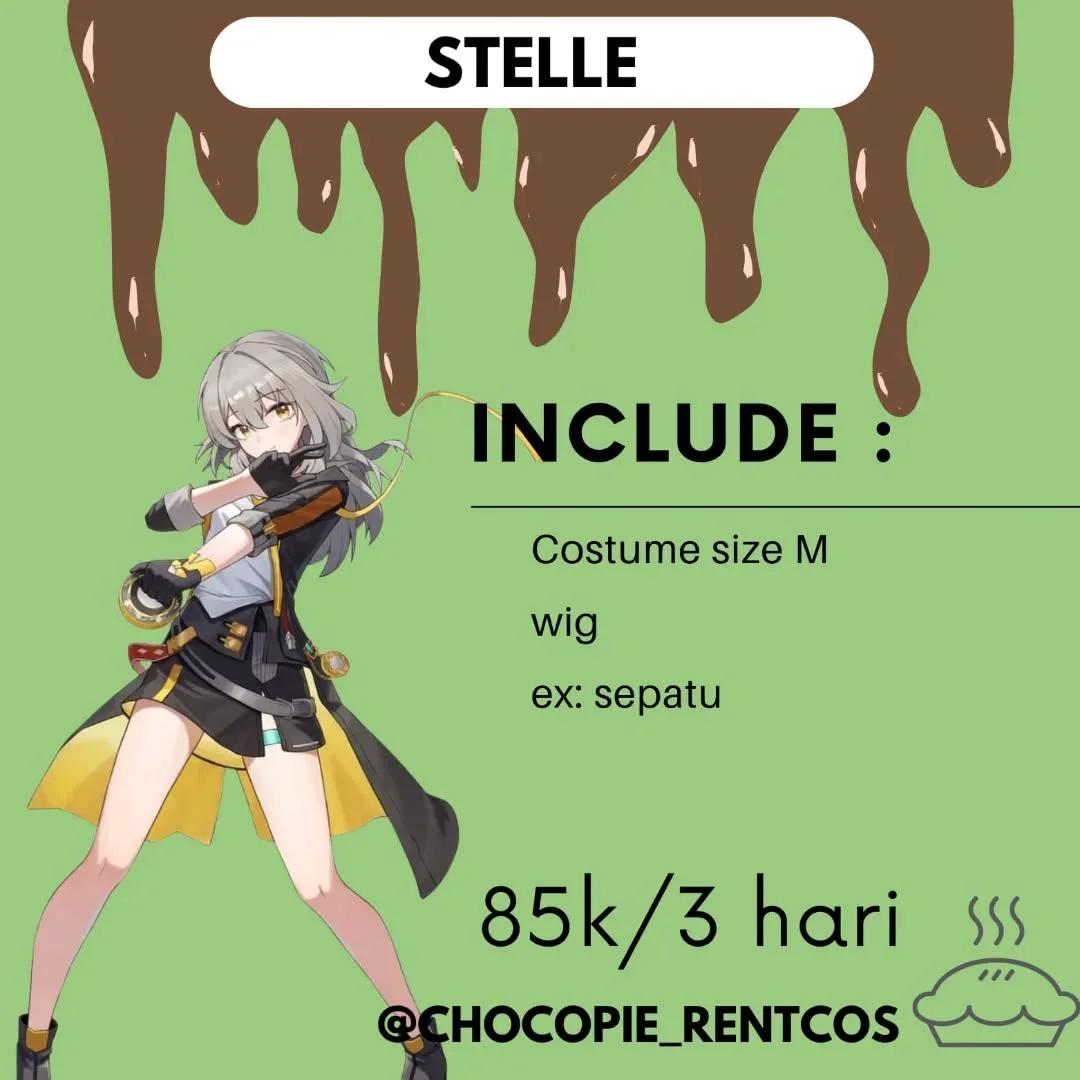 Stelle Honkai Star Rail - Costume Wig Aksesoris Set