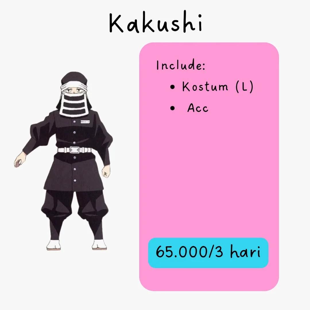 Kakushi Demon Slayer - Kostum & Aksesoris