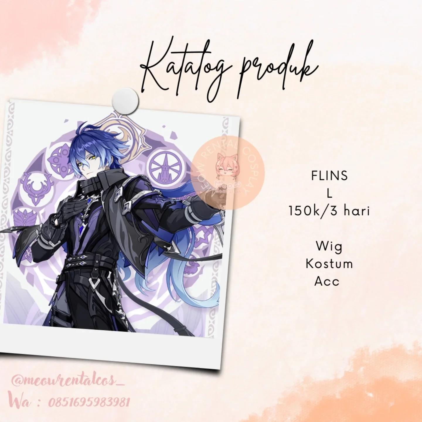 Seiya Flins Genshin Impact Cosplay Costume Rental