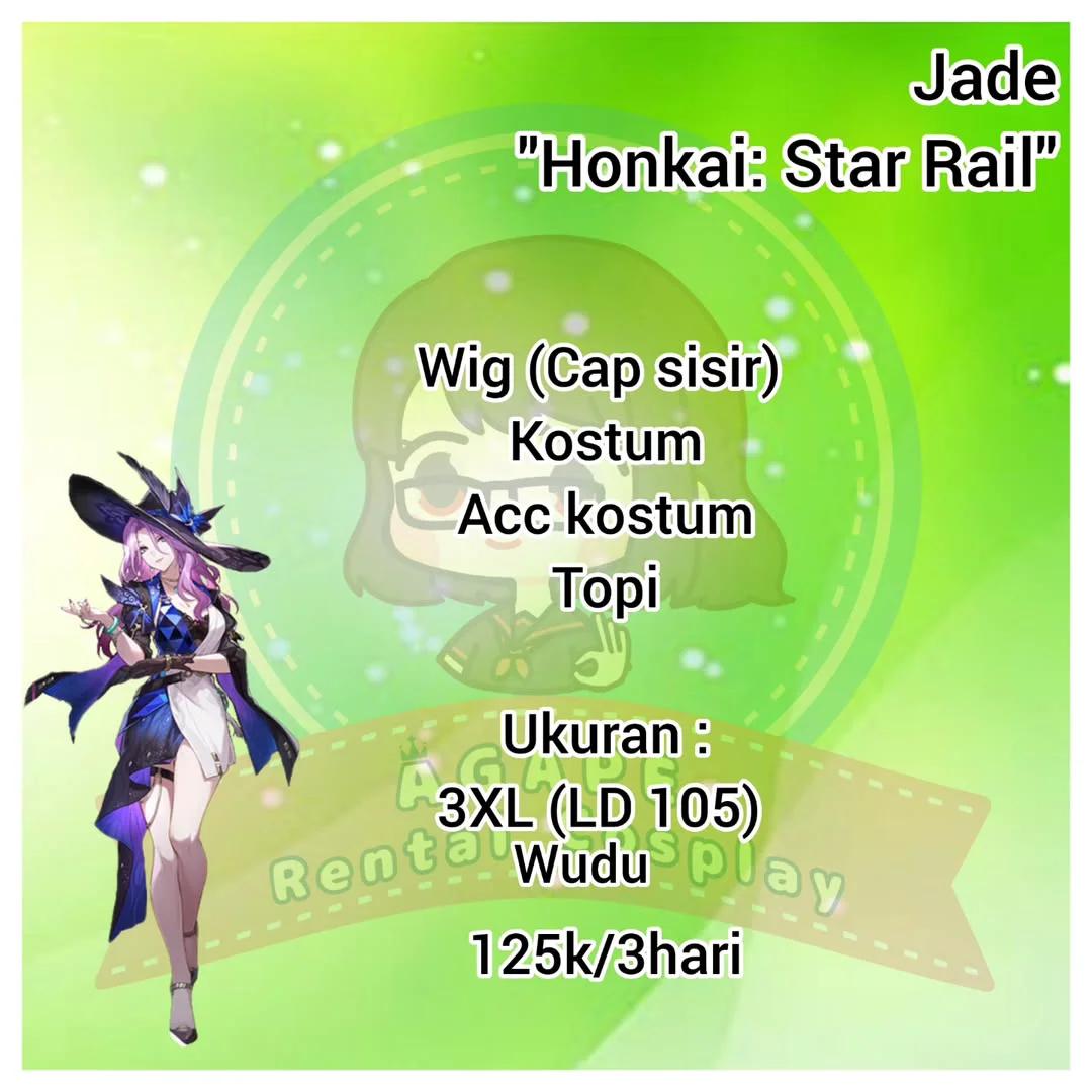Jade Honkai: Star Rail - Kostum, Wig & Aksesoris