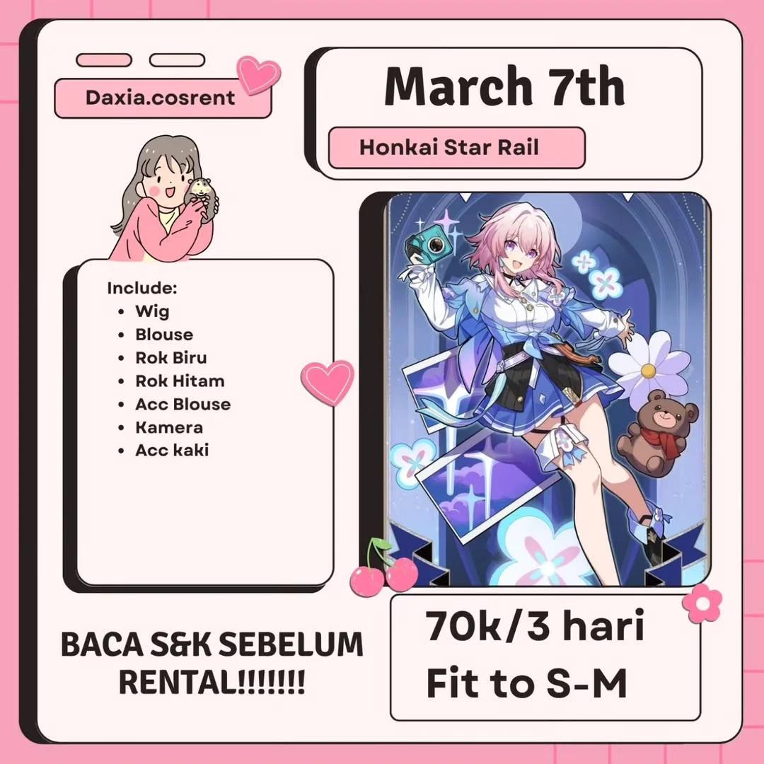 March 7th Honkai Star Rail - Kostum