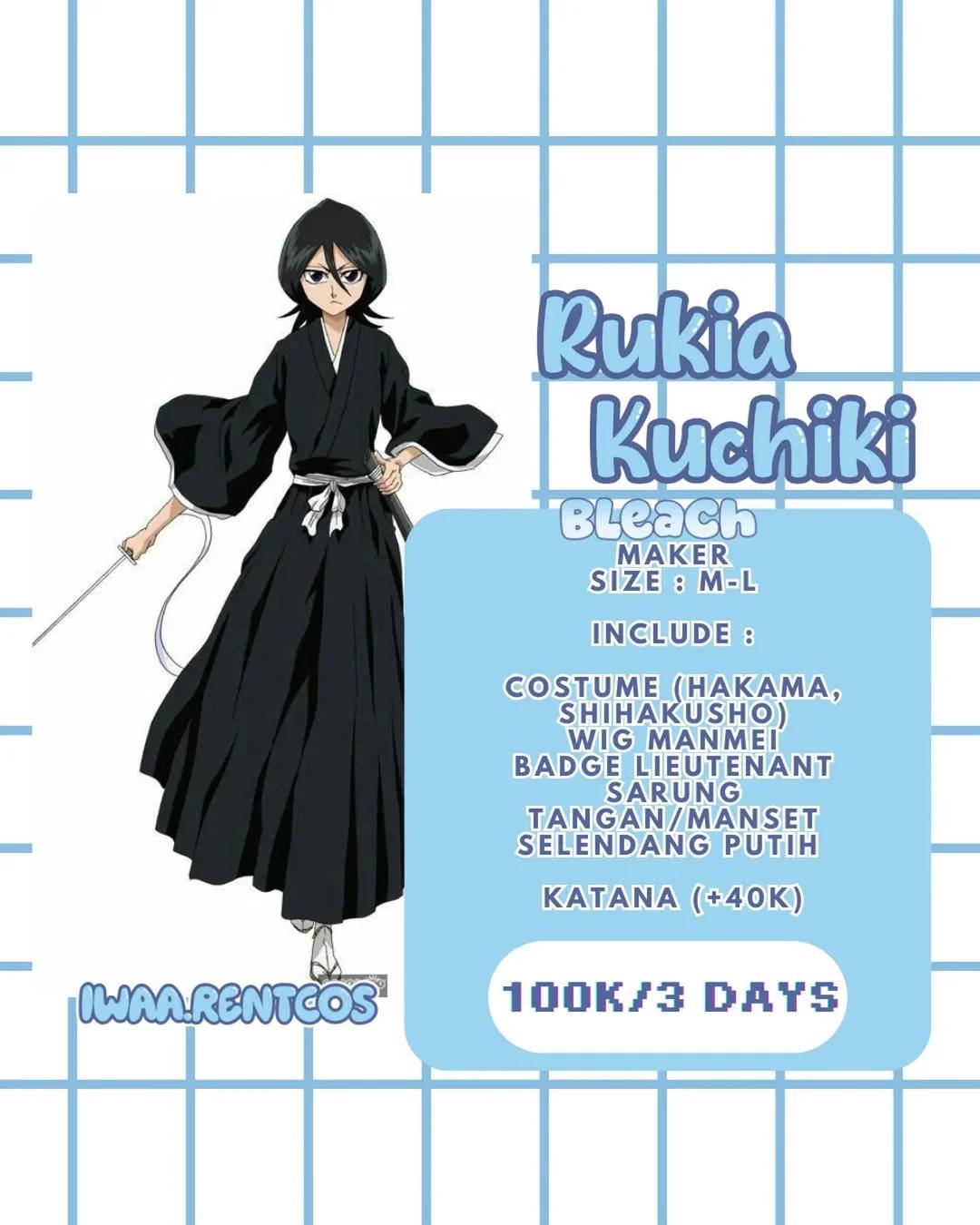 Rukia Kuchiki Bleach - Kostum