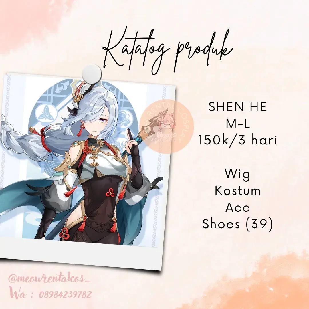 Shenhe Neko to Sanchome Cosplay Set