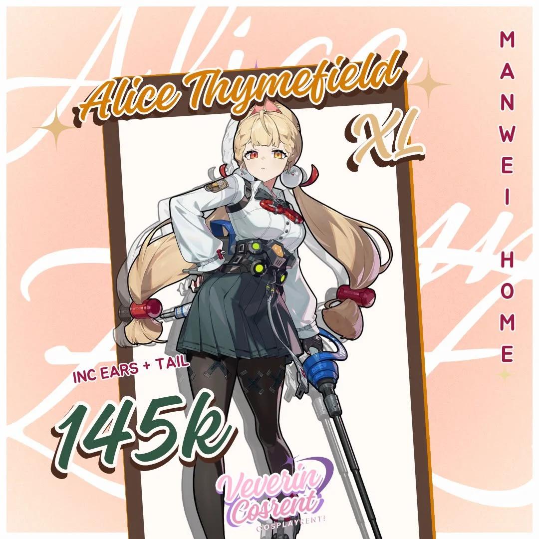 Alice Thymefield Zenless Zone Zero - Kostum, Wig