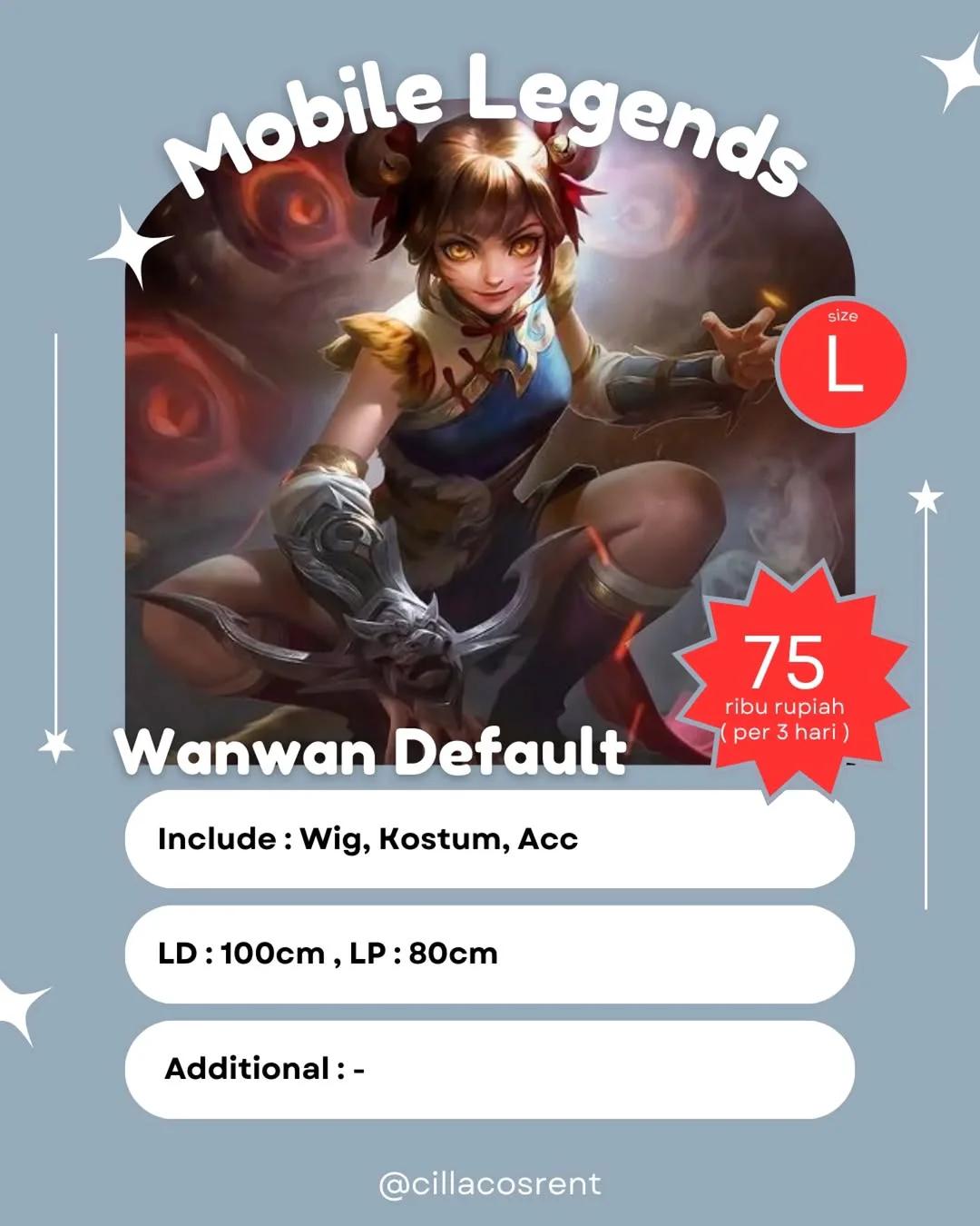 Wanwan Mobile Legend - Costume, Wig & Accessories