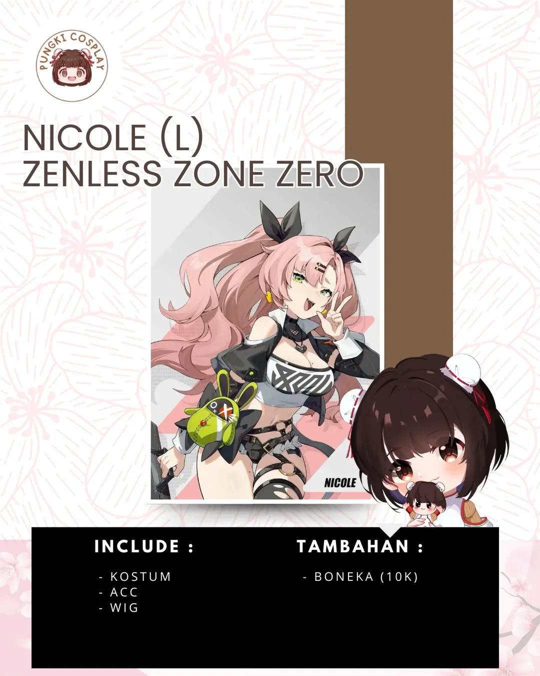 Nicole Zenless Zone Zero - Kostum & Wig
