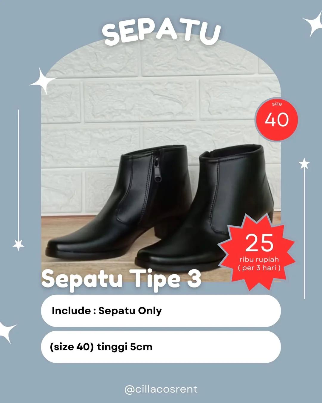Sepatu Tipe 3 - Hak 5cm