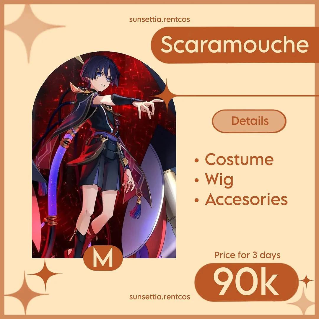 Scaramouche Genshin Impact - Fullset Costume & Wig