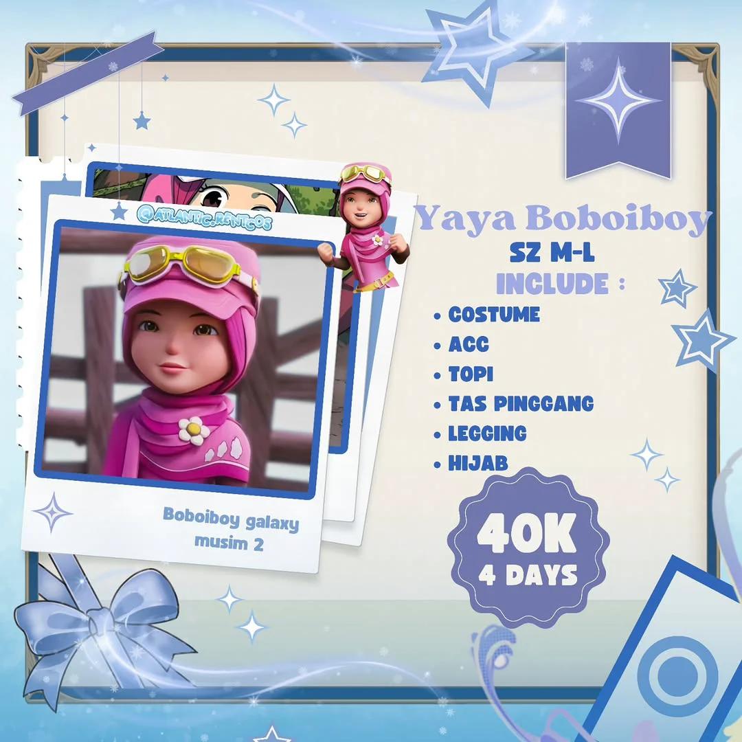 Yaya Boboiboy Galaxy Musim 2 - Kostum