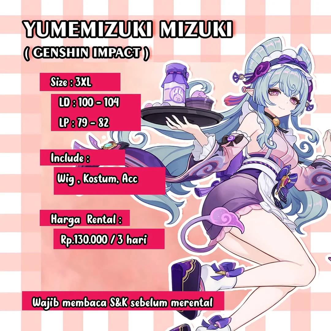 Yumemizuki Mizuki Genshin Impact - Kostum & Wig