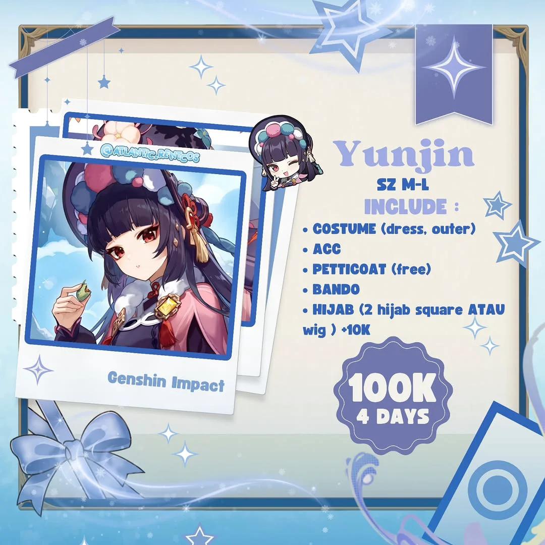 Yunjin Genshin Impact - Kostum