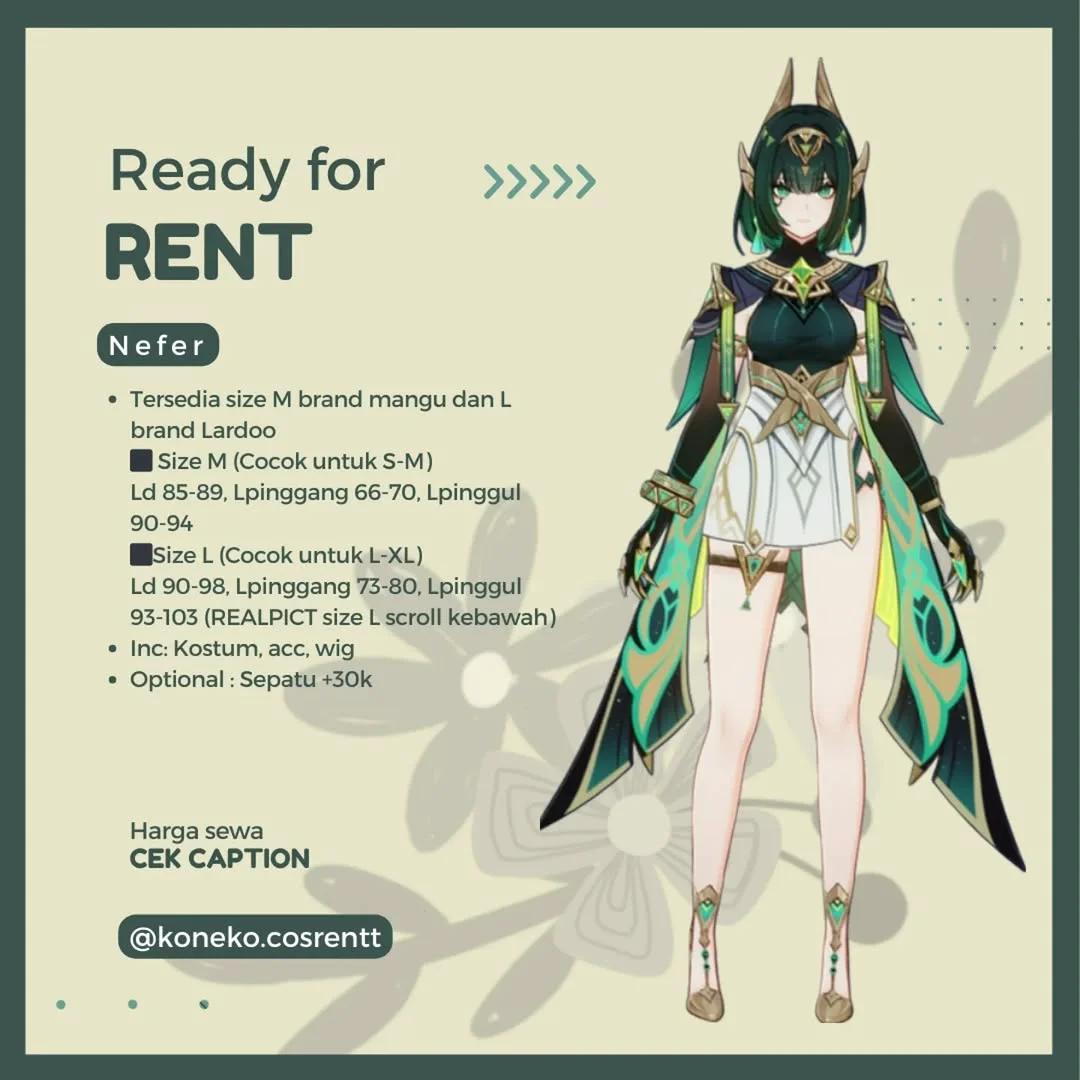 Nefer Genshin Impact - Kostum & Wig