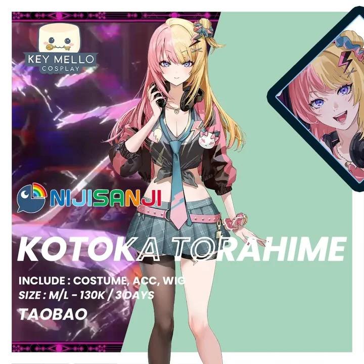 Kotoka Torahime Hololive - Kostum & Wig