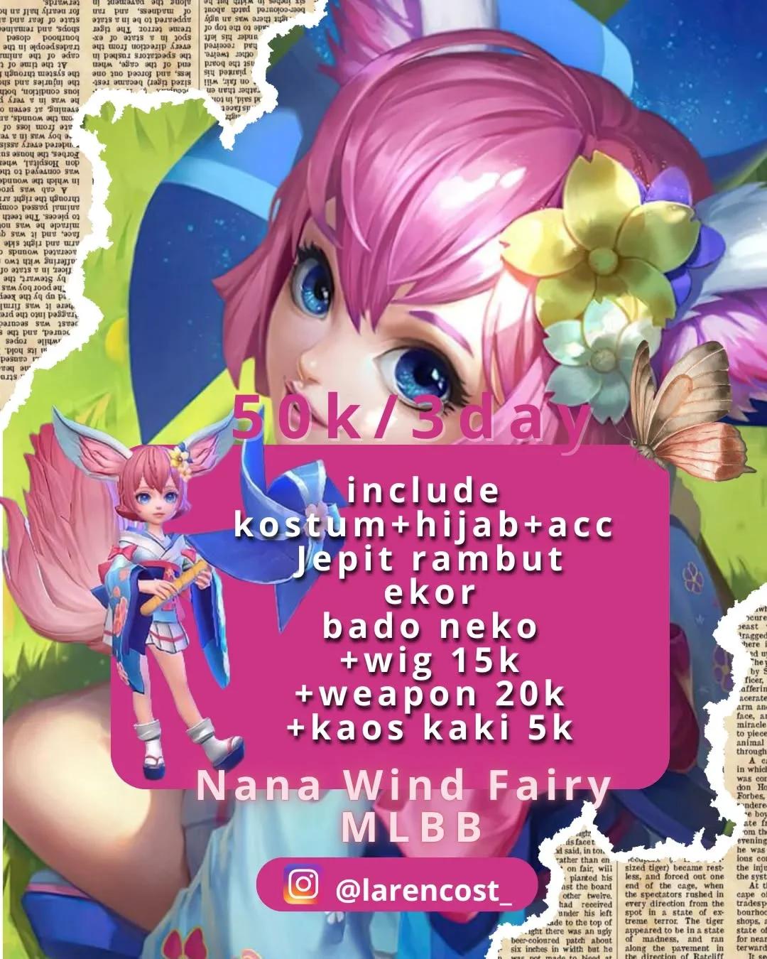 Nana Wind Fairy MLBB - Costume Rental