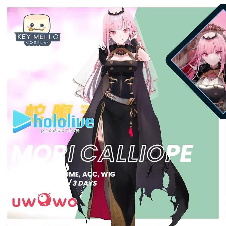 Mori Calliope Hololive - Kostum & Wig Set