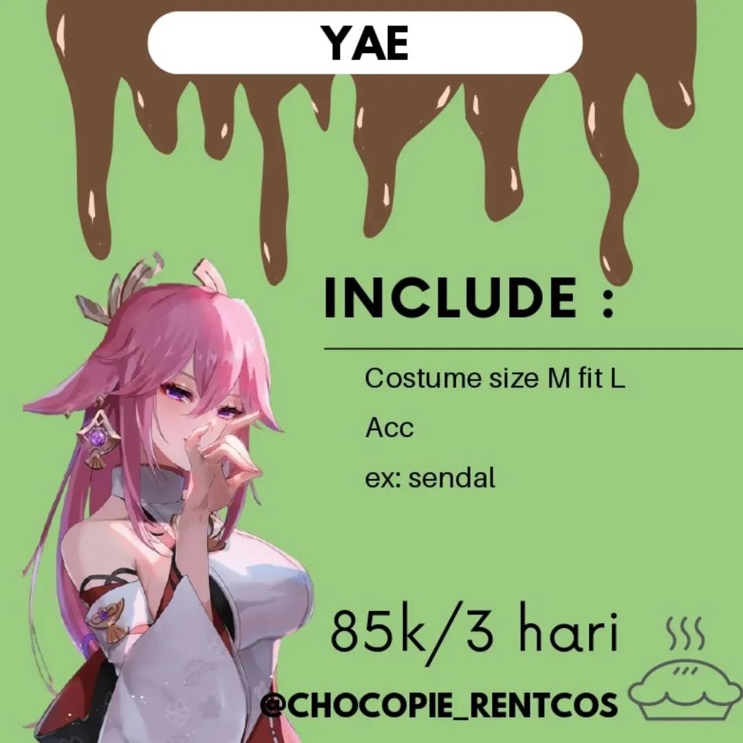 Yae Miko Genshin Impact - Costume, Wig, Accessories
