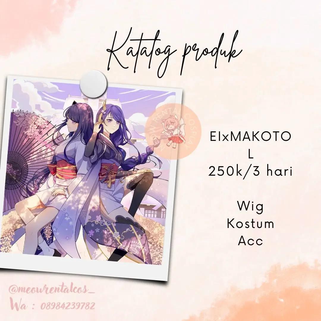 Ei x Makoto - Kostum, Wig, Acc