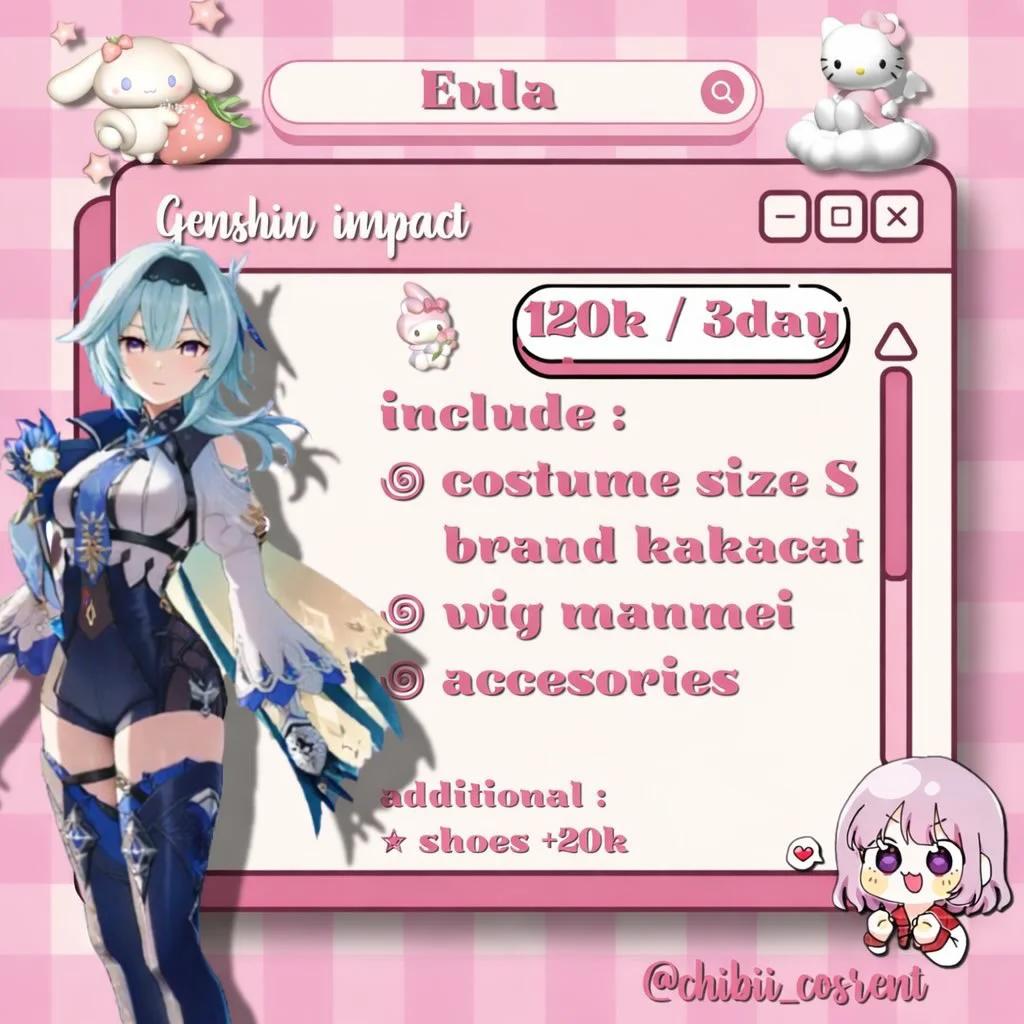 Eula Genshin Impact - Costume Rental