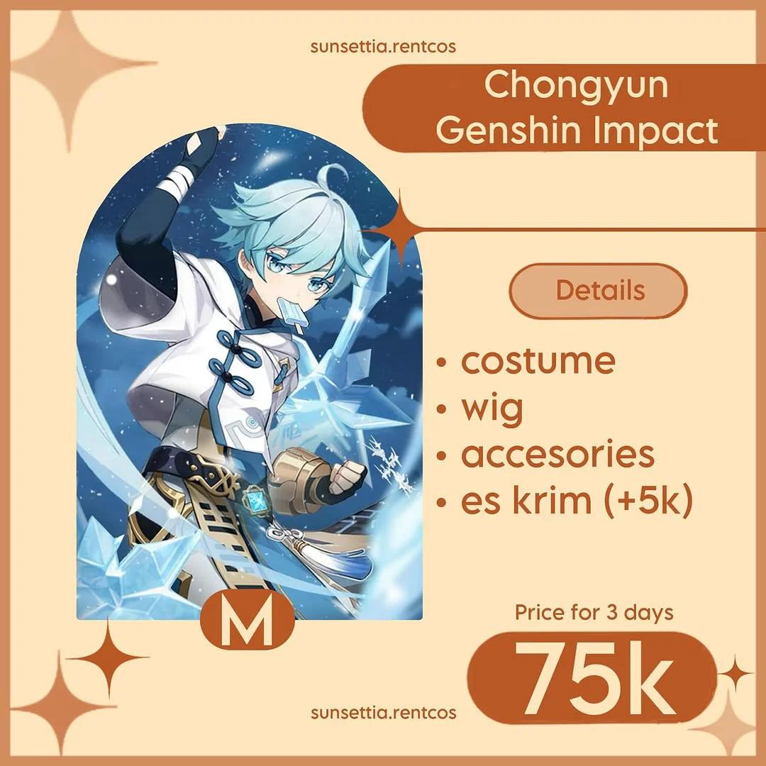 Chongyun Genshin Impact - Fullset Costume