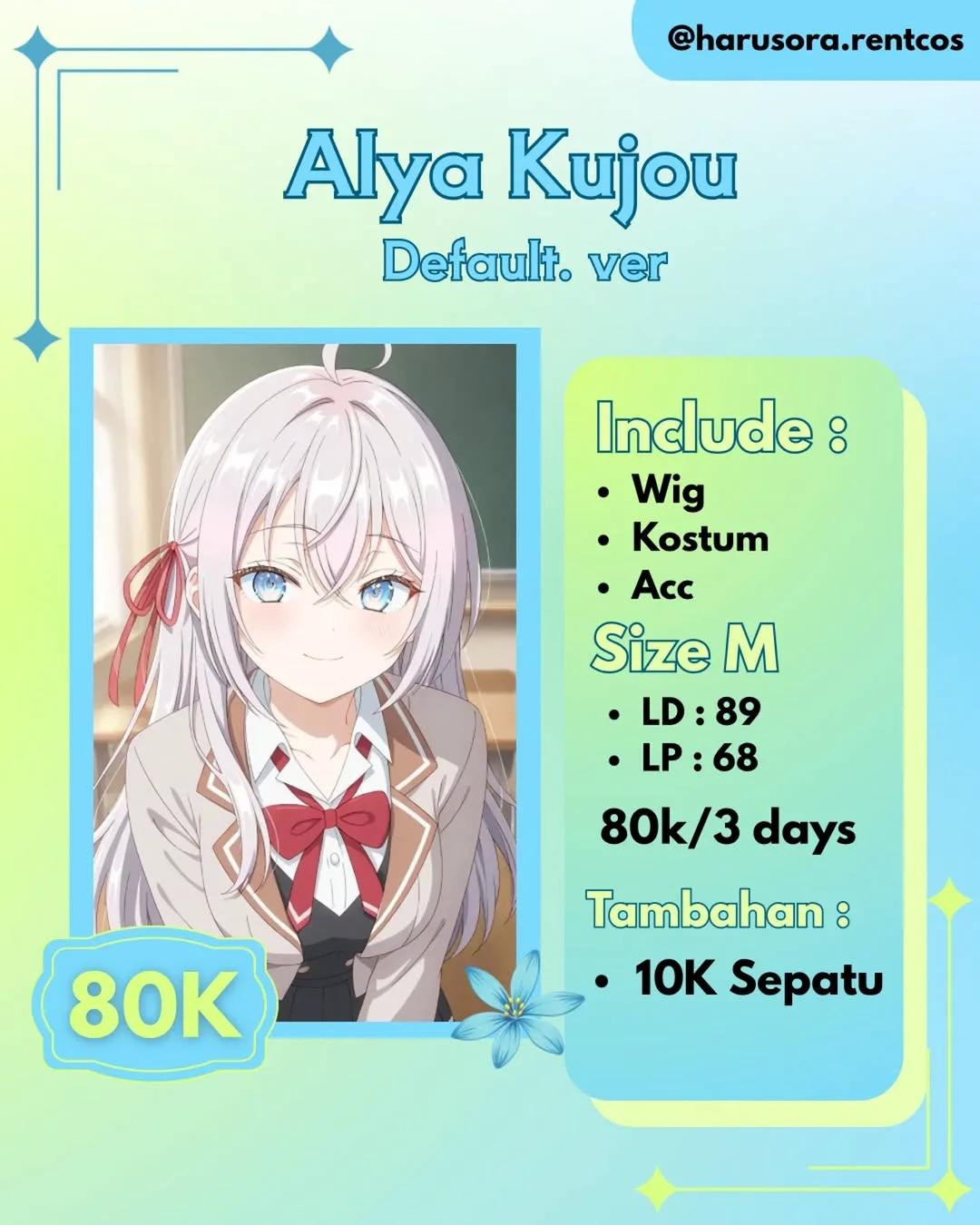 Alya Kujou Default Ver. Cosplay Rental
