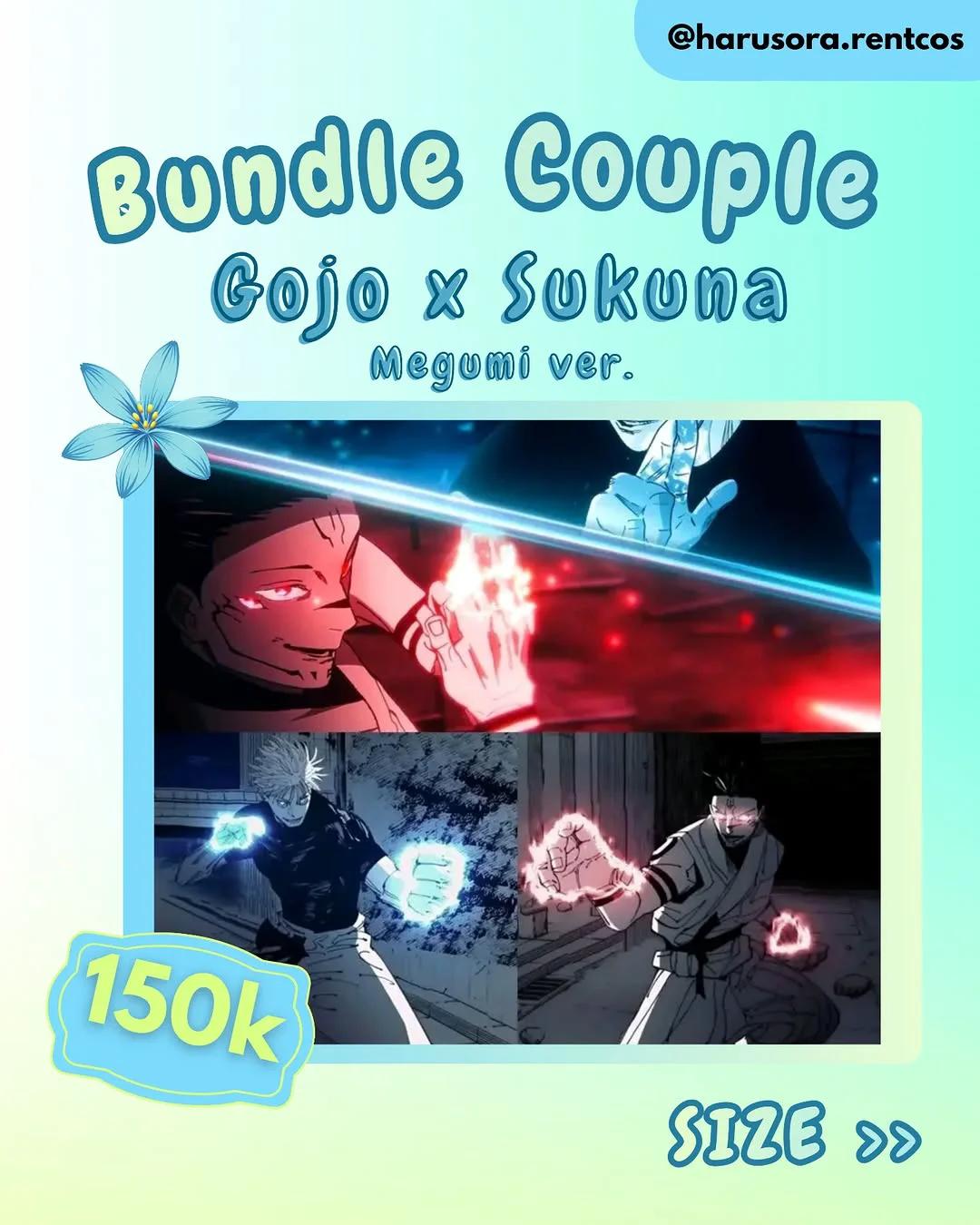 Bundle Couple Gojo Satoru Shinjuku ver x Sukuna Megumi ver Jujutsu Kaisen