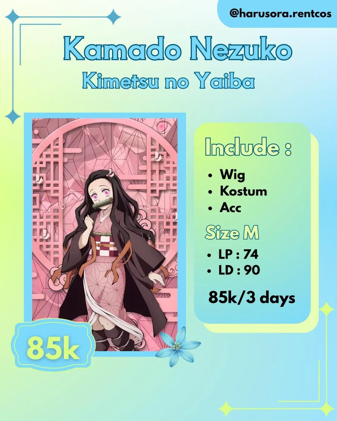 Kamado Nezuko Default Version Cosplay Set