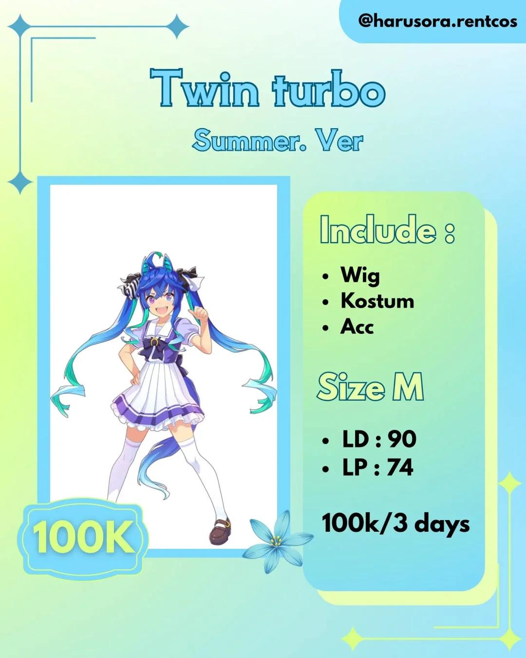 Twin Turbo Summer Ver. Umamusume Pretty Derby Cosplay