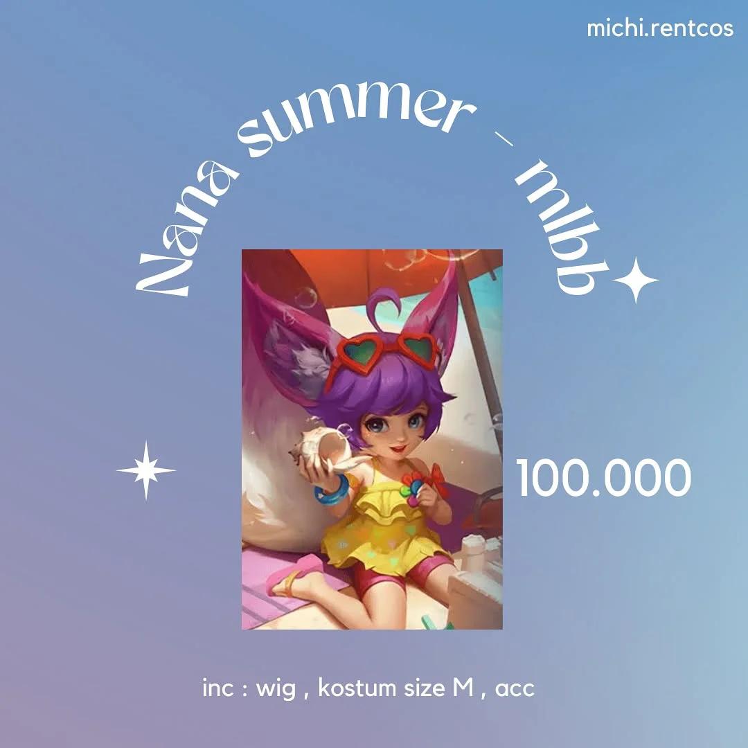 Nana MLBB - Kostum, Wig, Aksesoris