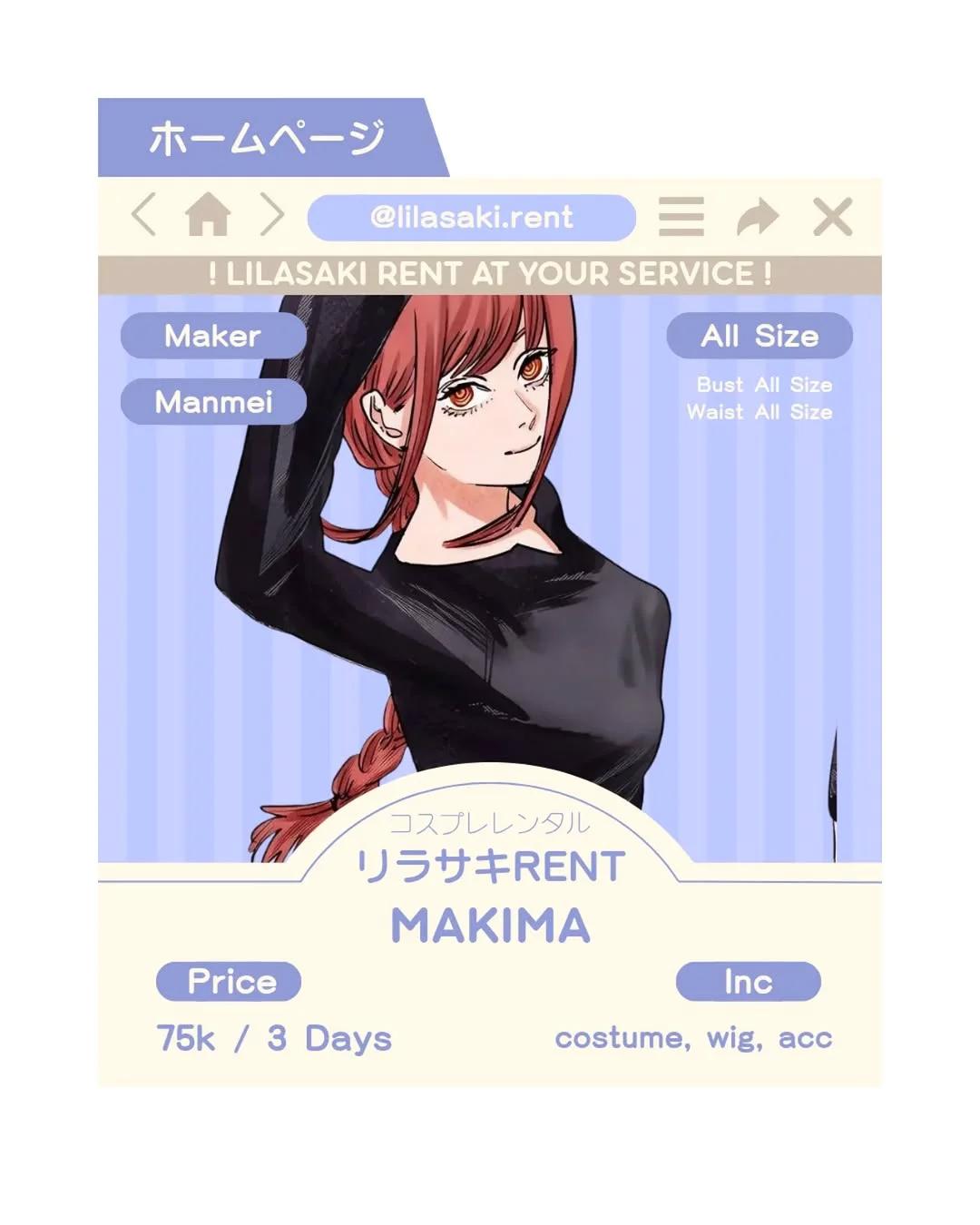 Makima Chainsaw Man - Black Dress