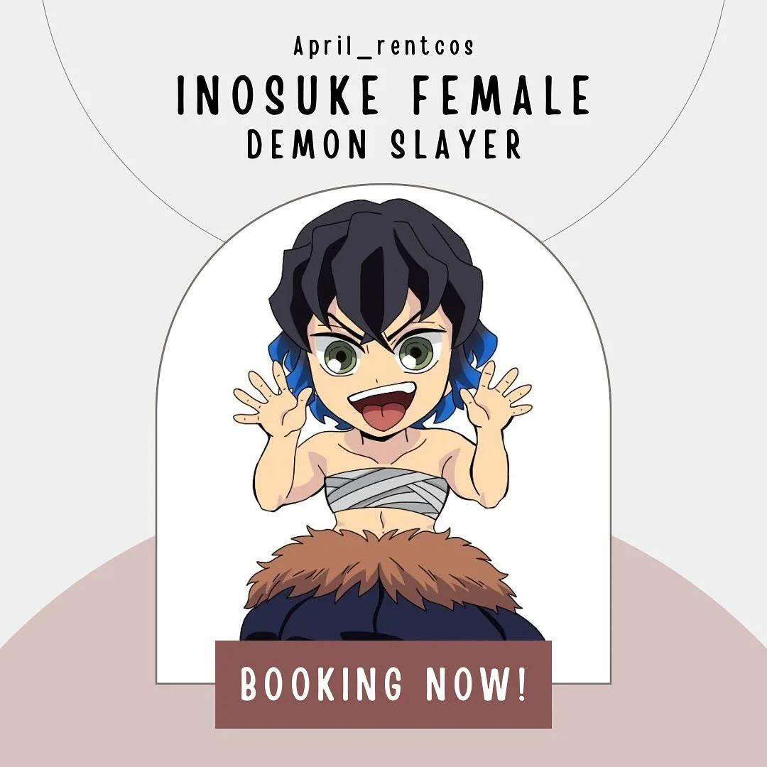 Inosuke Demon Slayer - Kostum Set Rental