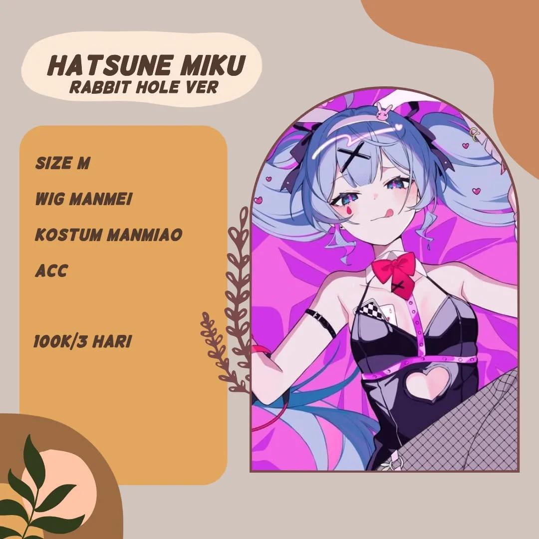 Hatsune Miku Rabbit Hole - Wig & Kostum