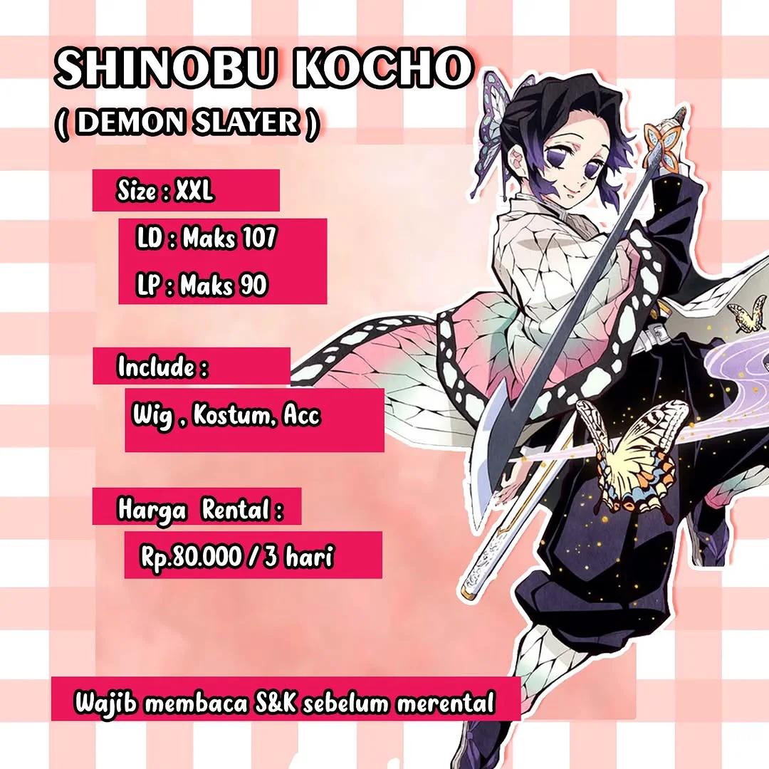Shinobu Kocho Demon Slayer - Kostum & Wig