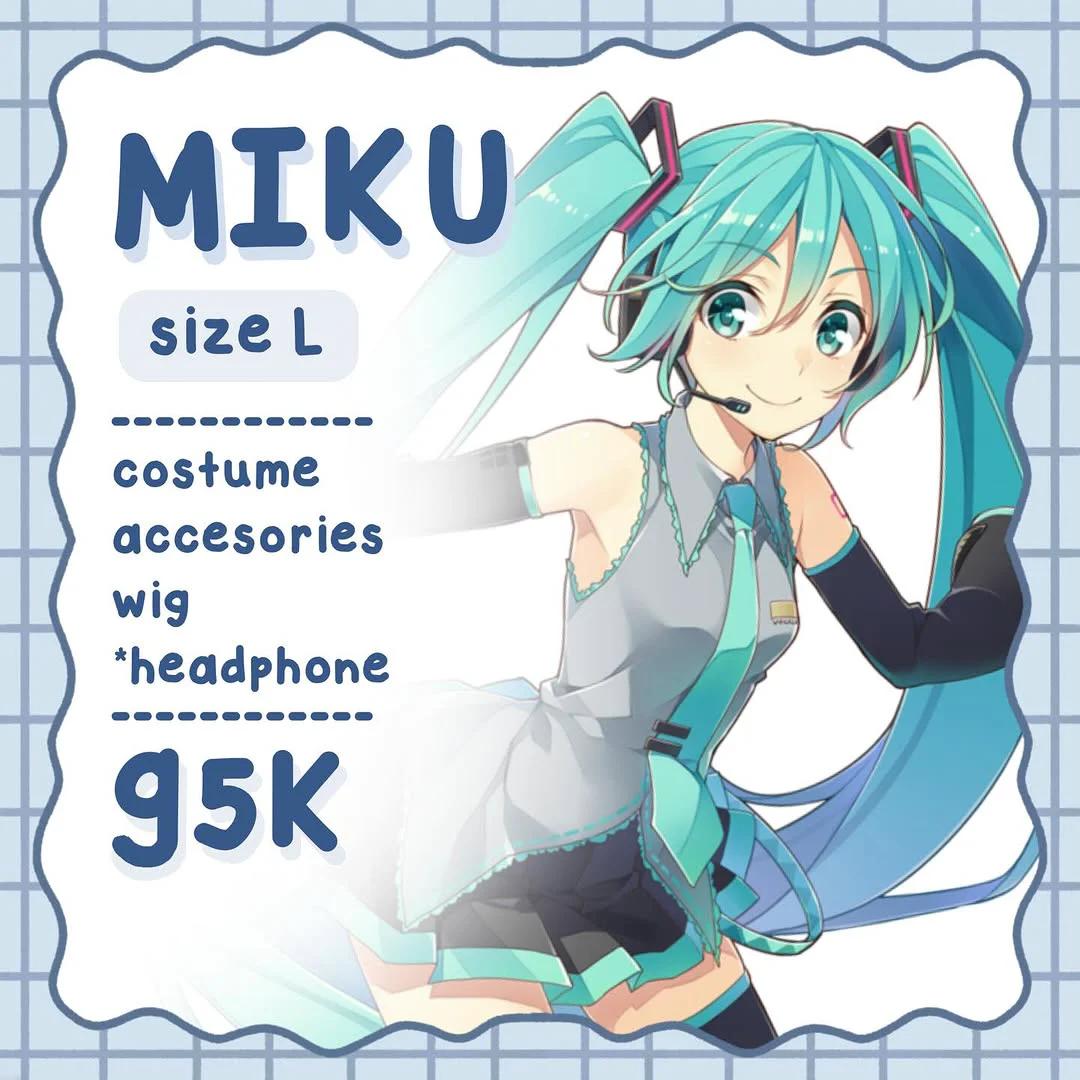 Hatsune Miku - Kostum Set & Wig
