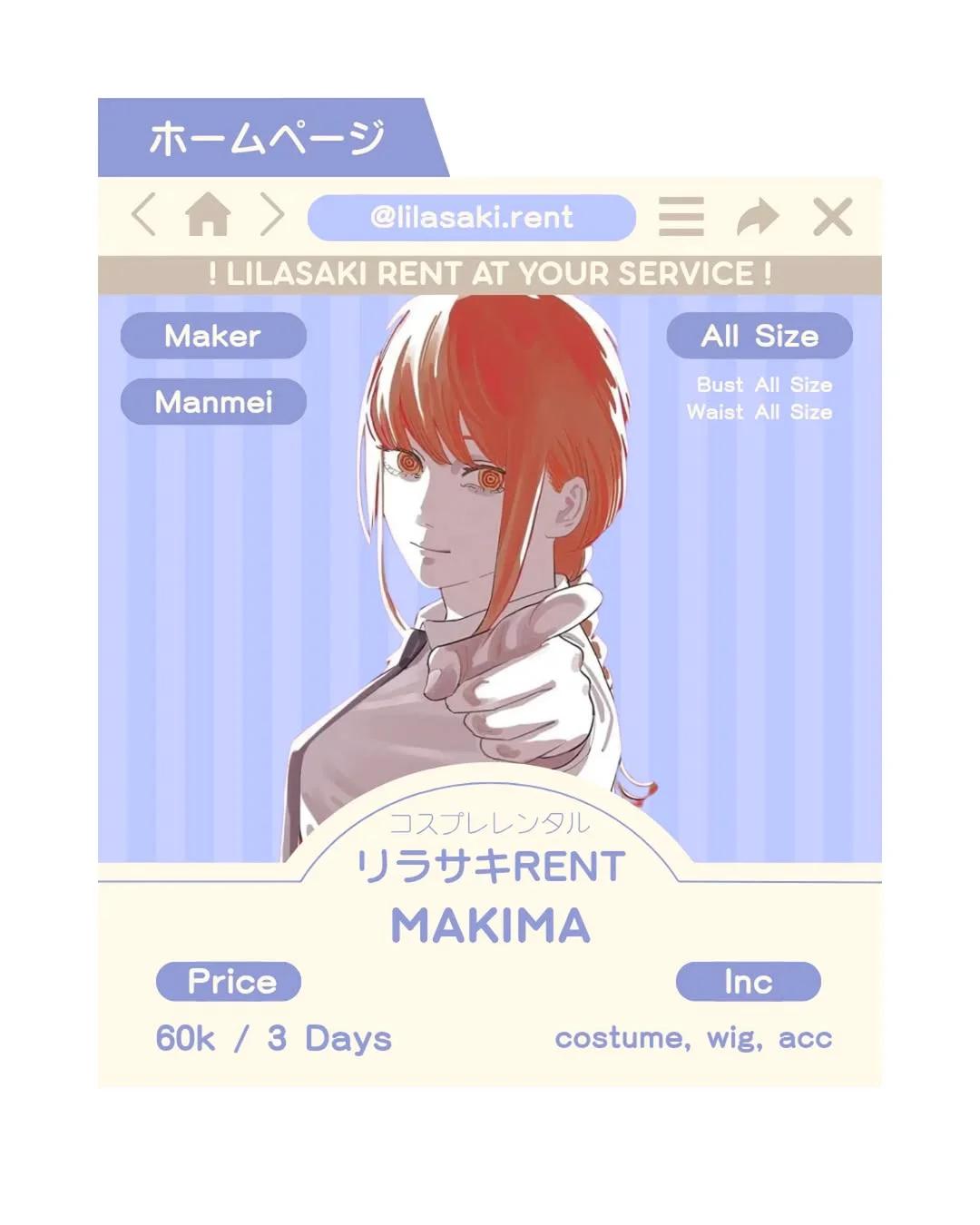 Makima Chainsaw Man Rental Costume