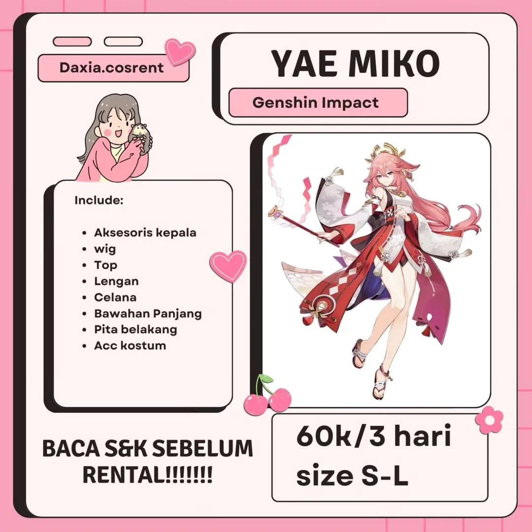 Yae Miko Genshin Impact - Kostum