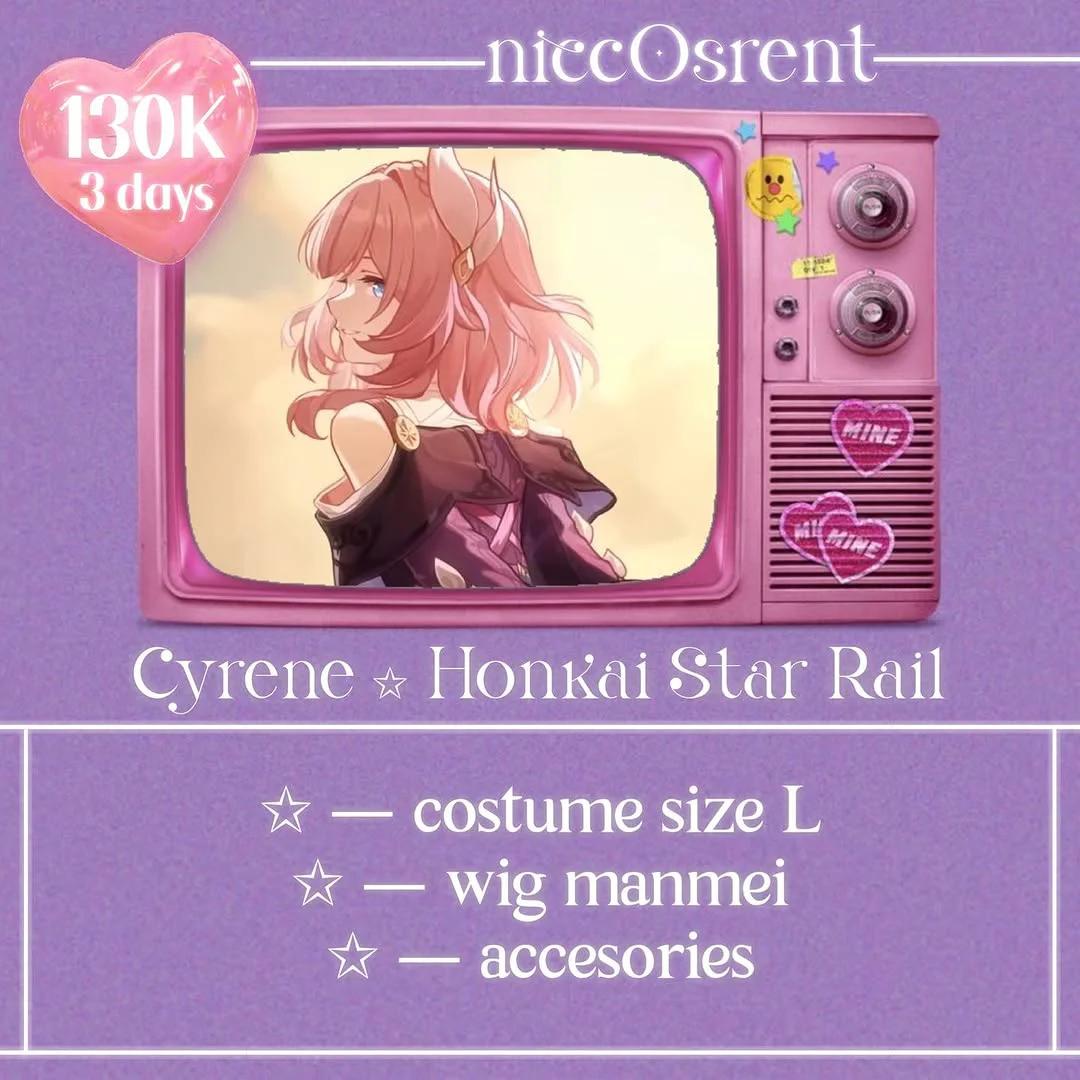 Cyrene Honkai Star Rail - Kostum, Wig, Aksesoris