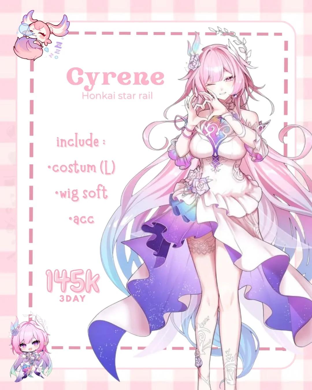 Cyrene Honkai Star Rail - Kostum & Wig