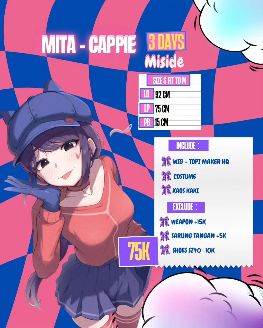 Mita Cappie - Kostum & Wig