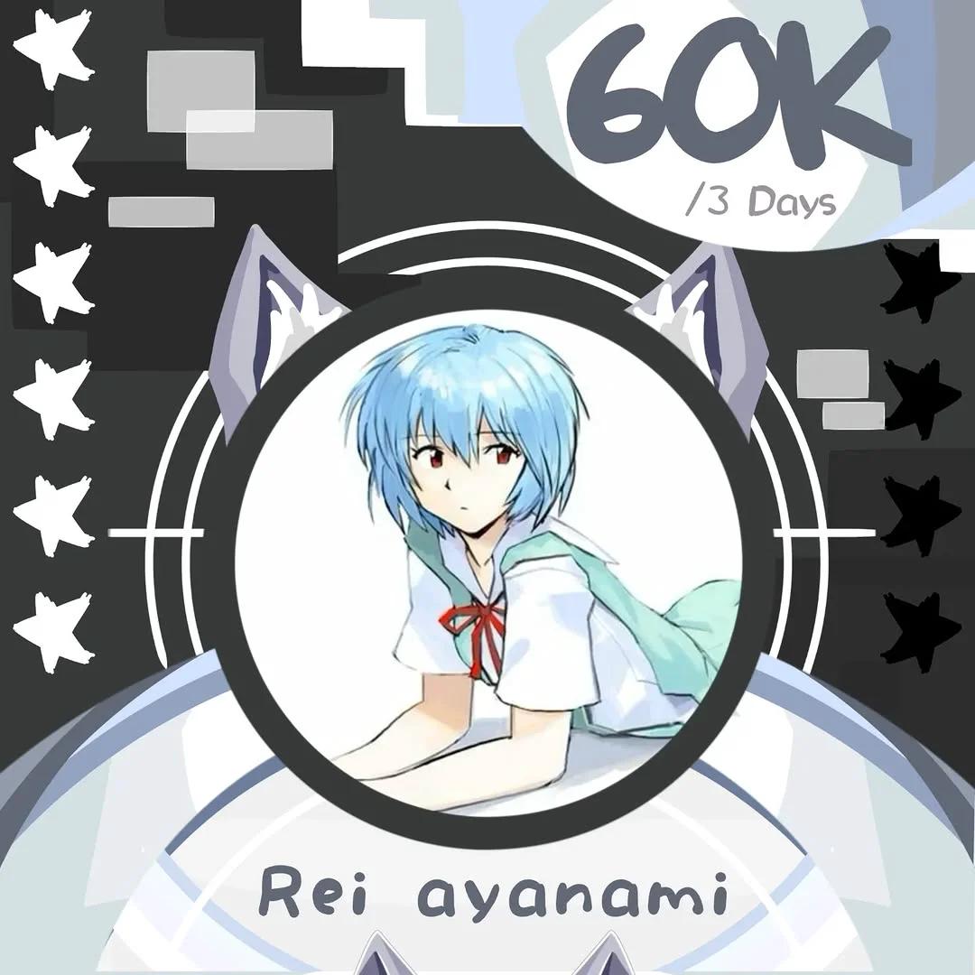 Rei Ayanami Evangelion - Seifuku Kostum & Wig