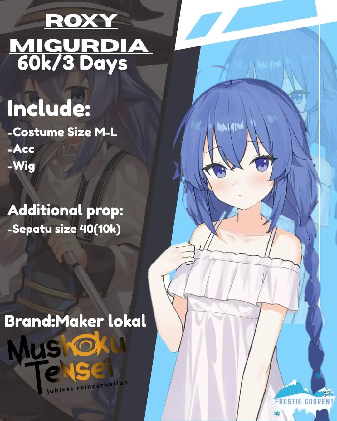 Roxy Migurdia Mushoku Tensei Cosplay Costume
