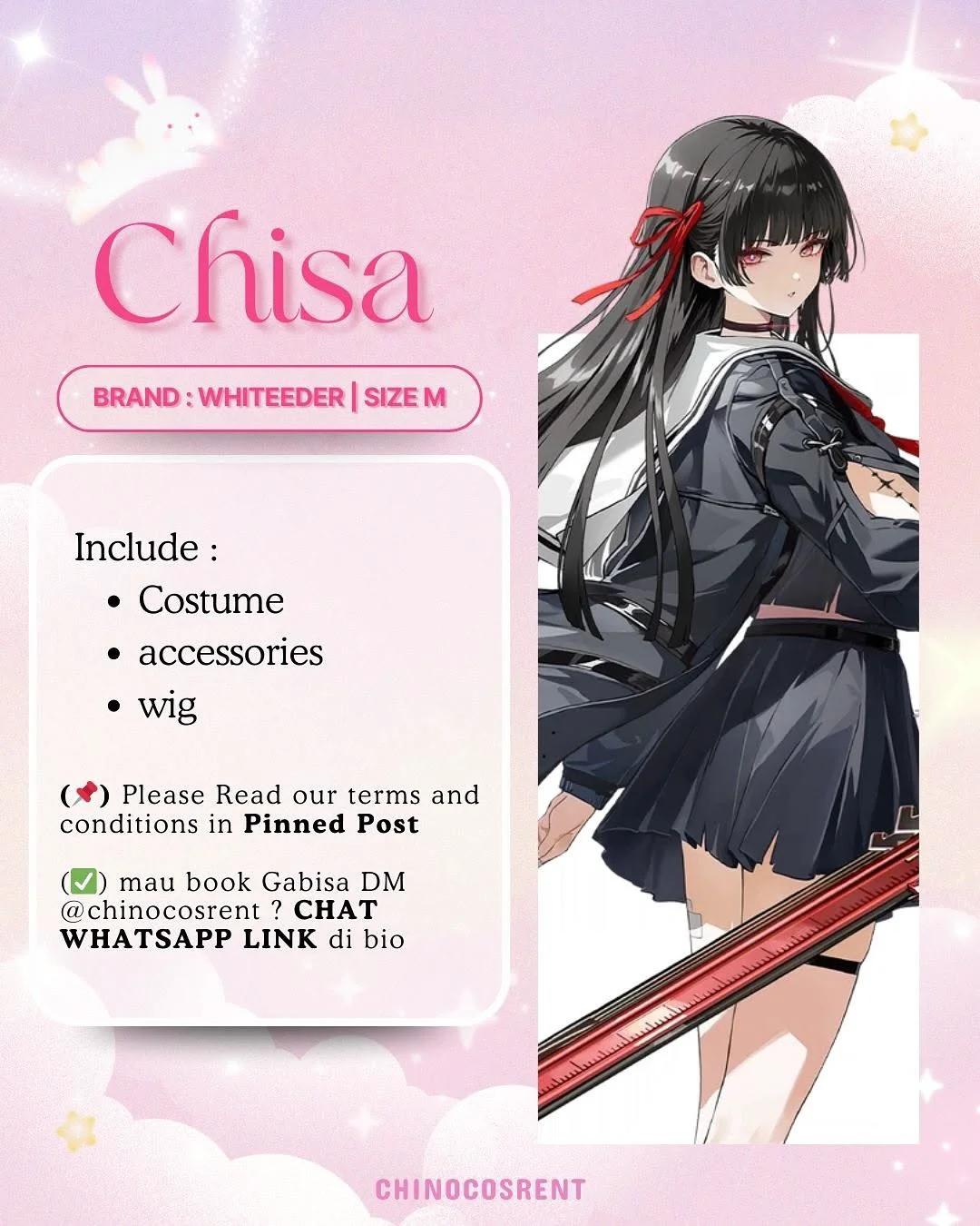 Chisa Wuthering Waves - Kostum & Wig