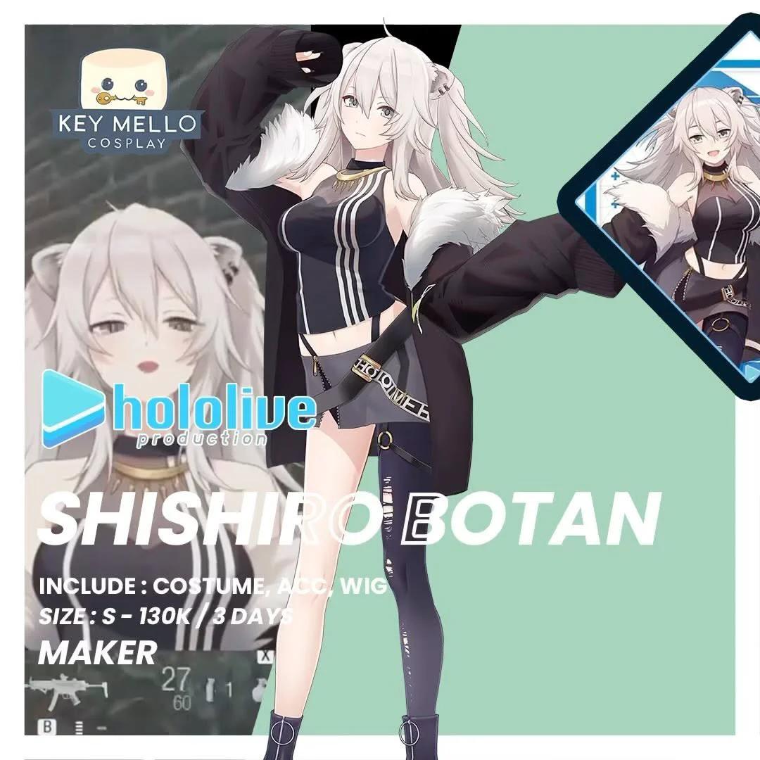 Shishiro Botan Hololive - Kostum & Wig